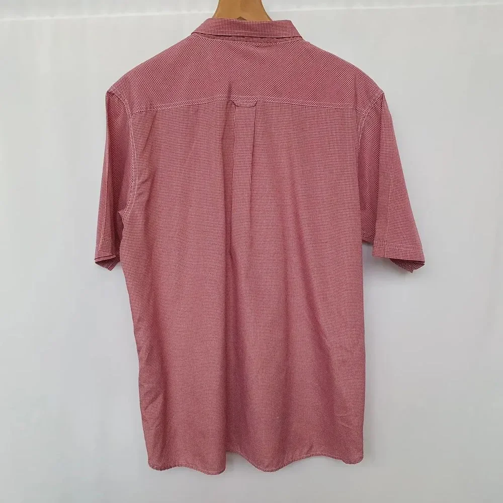 Mens Shirt James Pringle Red Check Short Sleeve Casual UK XL - Picture 2 of 6